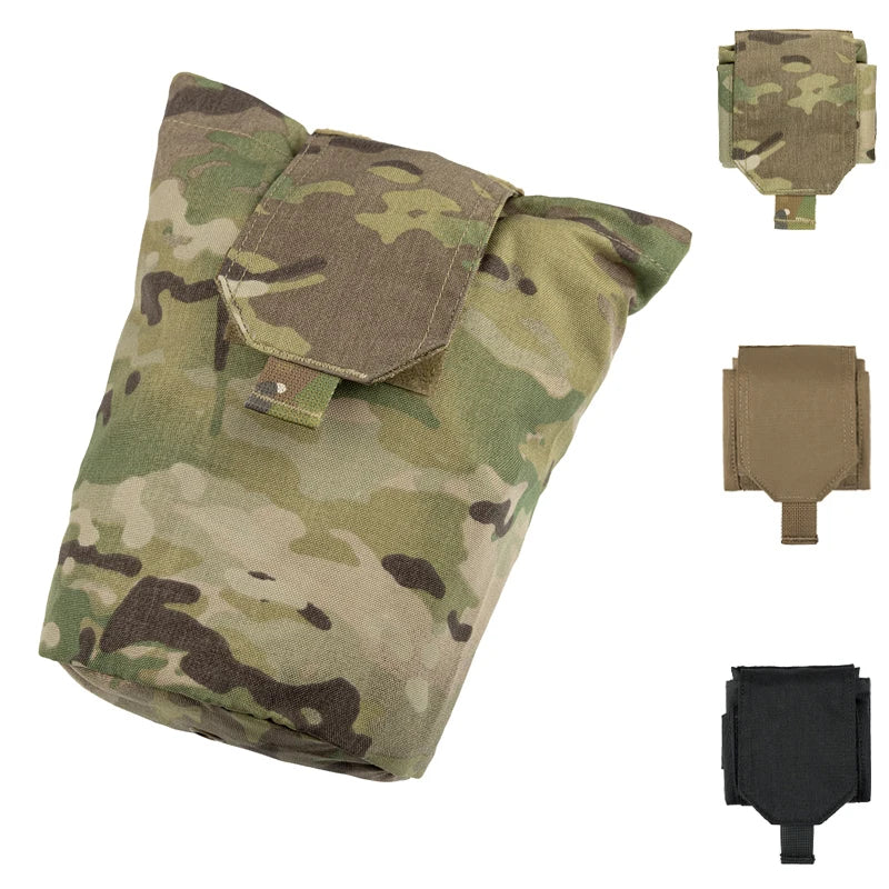 Tactical Pouch Airsoft Molle Drop Dump Pouch Outdoor Hunting Storage Recycling