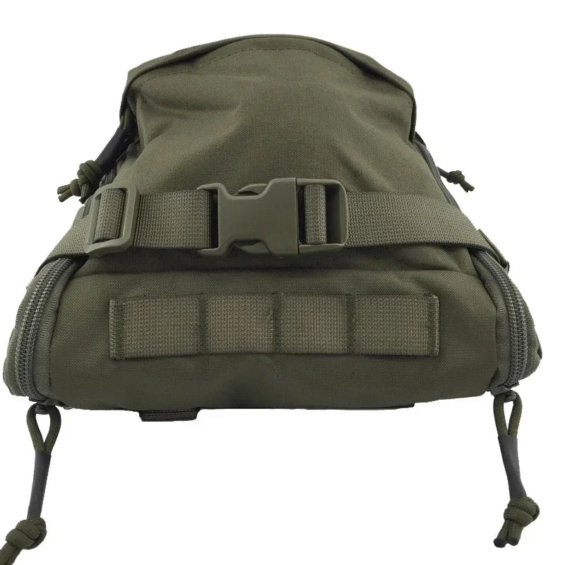 Tactical Backpack EDC Molle Hydration Pouch Assault Airsoft Vest 500D Water Bag