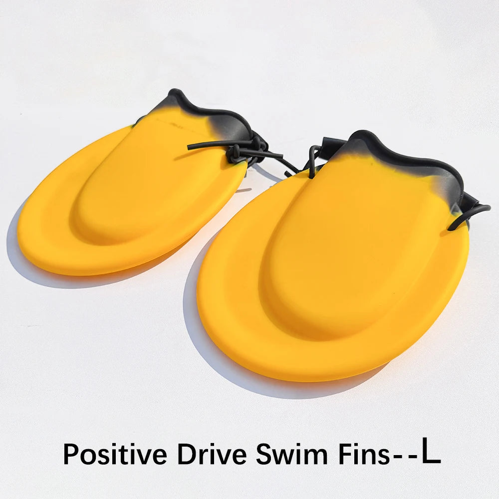 Swim Training Fins for All Strokes Ergonomic Fit Adjustable Heel Strap Comfortable Swimming