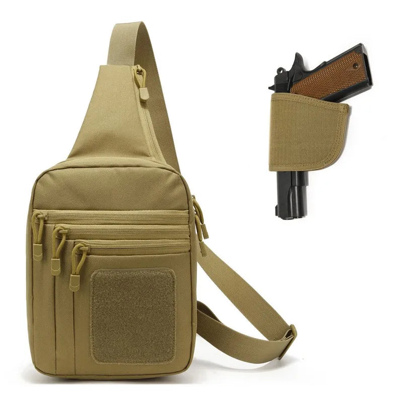 New Tactical Chest Bag Pistol Holster Concealed Gun Carry Pouch Crossbody EDC Pack