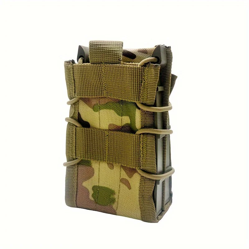 Outdoor Tactical Double-Layer Tiger-Style Rifle Magazine Webbing MOLLE Quick-Release