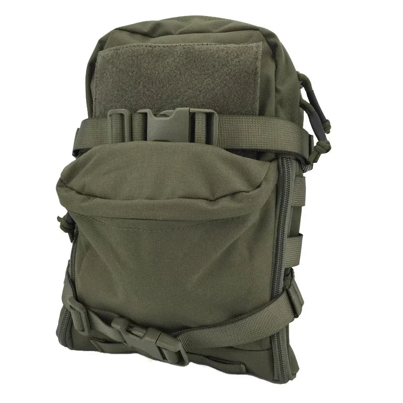 Tactical Backpack EDC Molle Hydration Pouch Assault Airsoft Vest 500D Water Bag