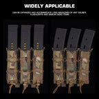 Tiger Type Long Triple Magazine Pouches for UMP9 UMP40 UMP45 MP5 MP9 MP10 MPX