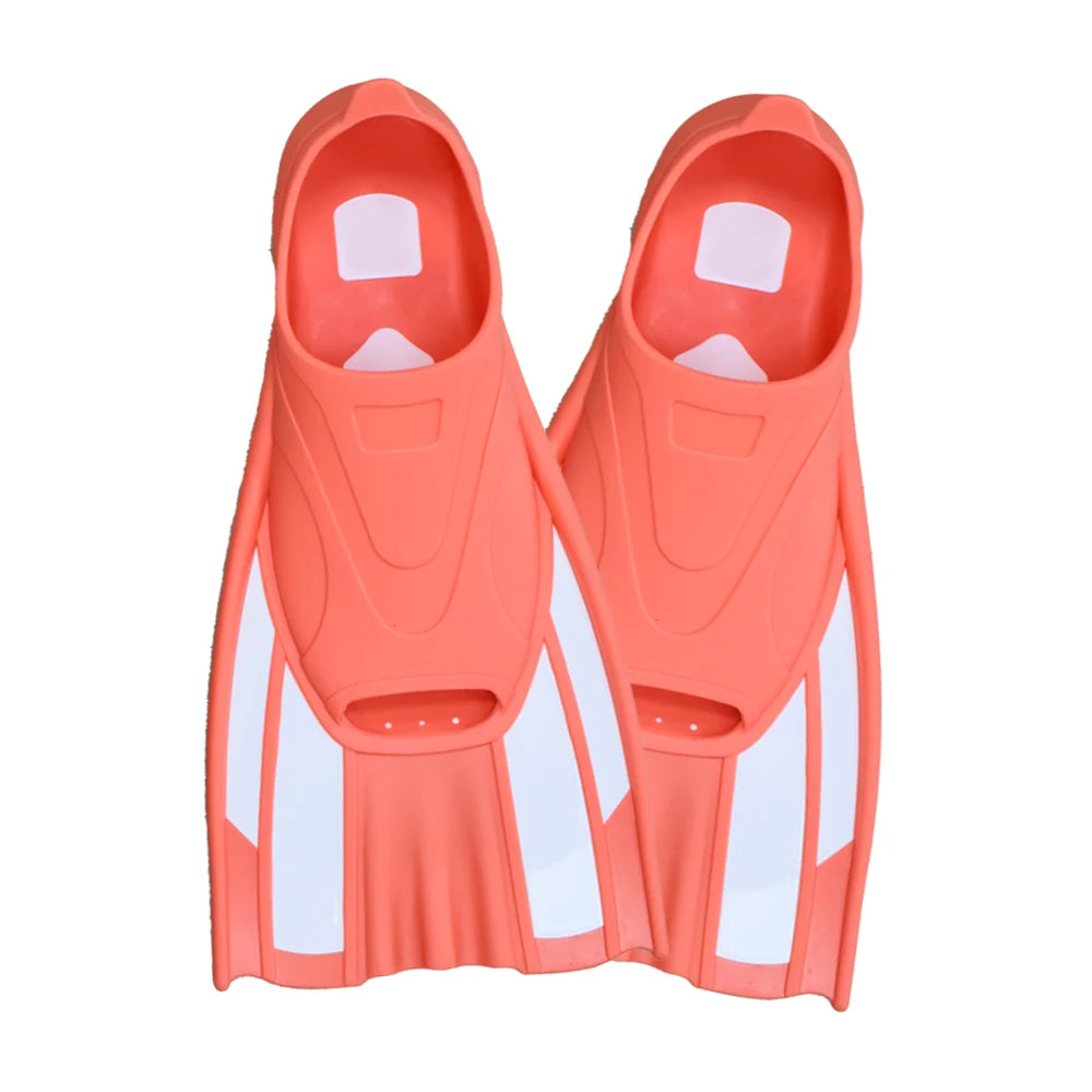 Full Foot Pocket Fins Silicone Floating Swim Buckles Snorkeling Diving Flippers Training Short