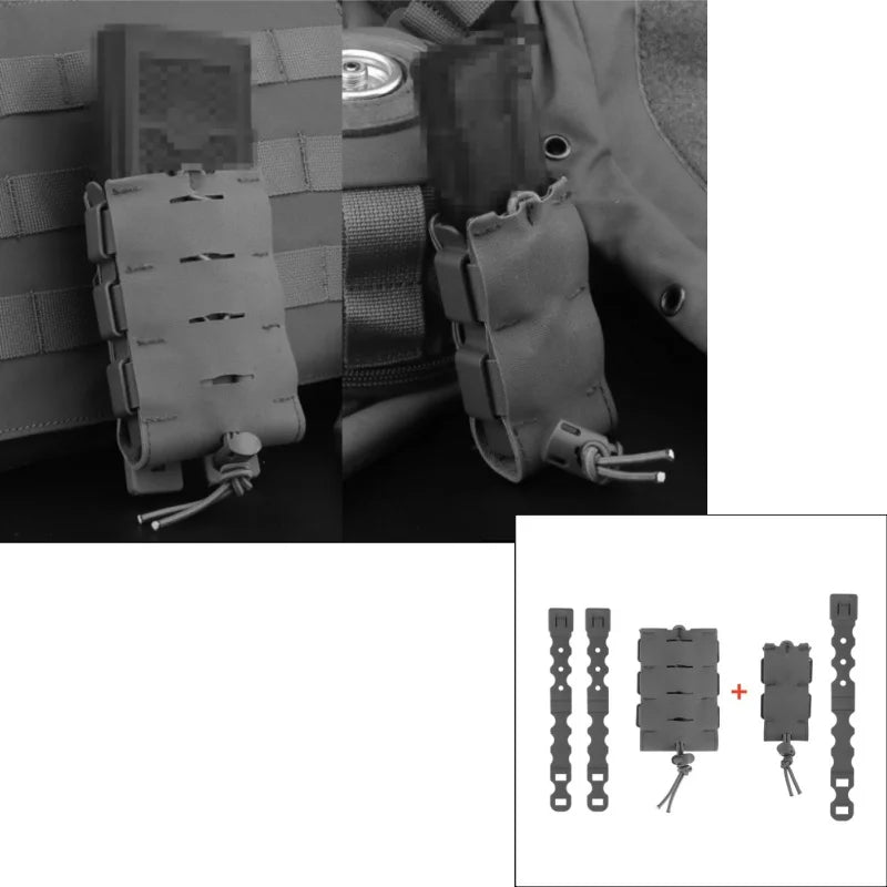 Hunting Dual Mag Pouch | MOLLE Compatible 9mm & 5.56 Magazine Holder For Wilderness