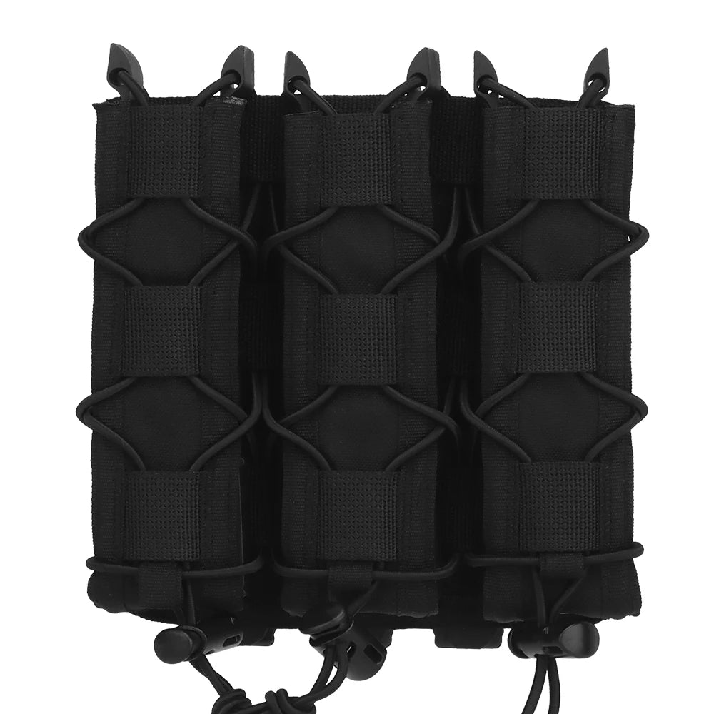 Tiger Type Long Triple Magazine Pouches for UMP9 UMP40 UMP45 MP5 MP9 MP10 MPX