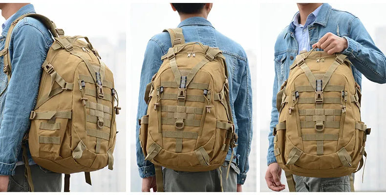 Camping Backpack Men's Bag Travel Bags Tactical Molle Climbing Rucksac