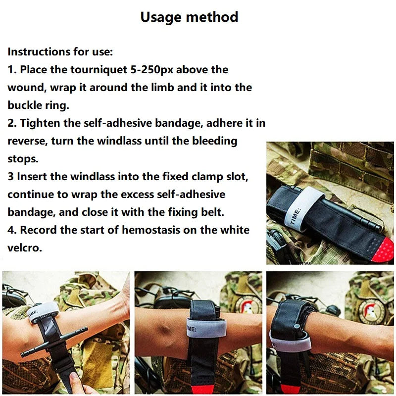 Rescue Tactical Tourniquet Metal Rod Combat Medical First Aid Emergency Survival Tool