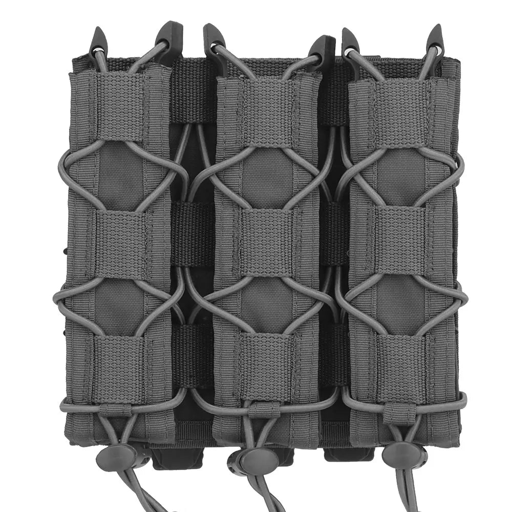 Tiger Type Long Triple Magazine Pouches for UMP9 UMP40 UMP45 MP5 MP9 MP10 MPX