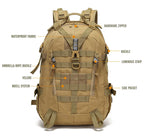 Camping Backpack Men's Bag Travel Bags Tactical Molle Climbing Rucksac