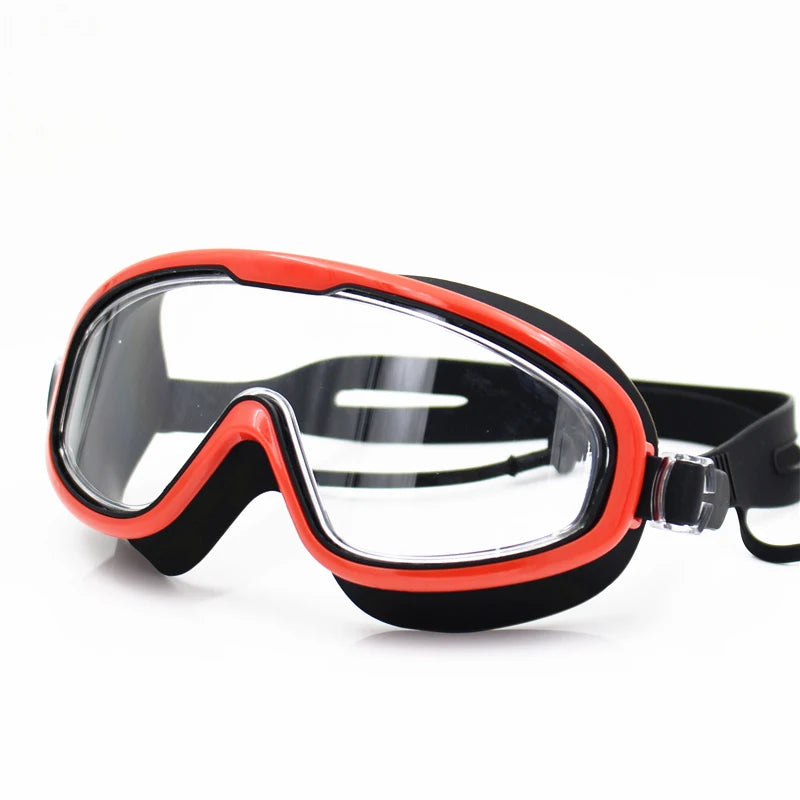 Big frame Professional Swimming Waterproof soft silicone glasses swim Eyewear