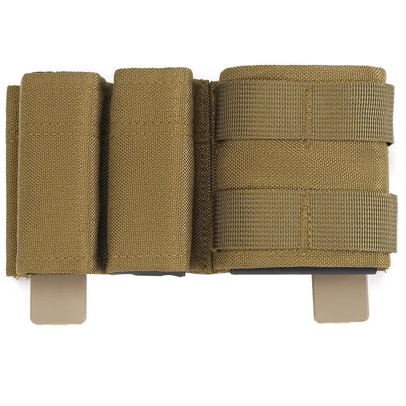 5.56 Magazine Pouch Double 9mm Pistol Mag Pouch, Molle Open-Top Quick Release