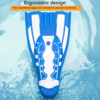 Full Foot Pocket Fins Silicone Floating Swim Buckles Snorkeling Diving Flippers Training Short