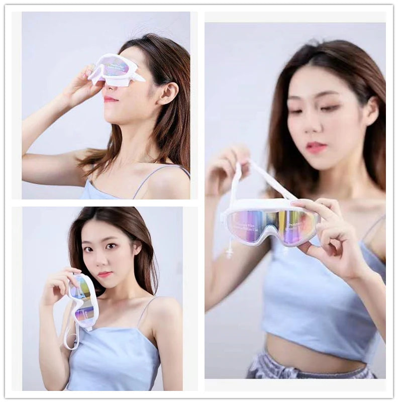 Big frame Professional Swimming Waterproof soft silicone glasses swim Eyewear