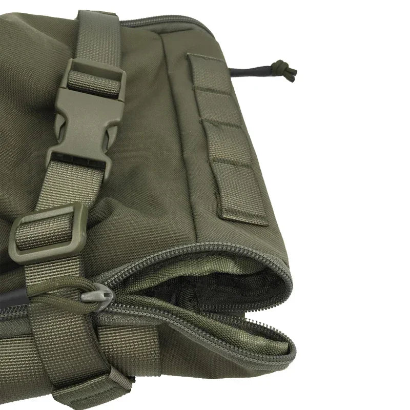 Tactical Backpack EDC Molle Hydration Pouch Assault Airsoft Vest 500D Water Bag