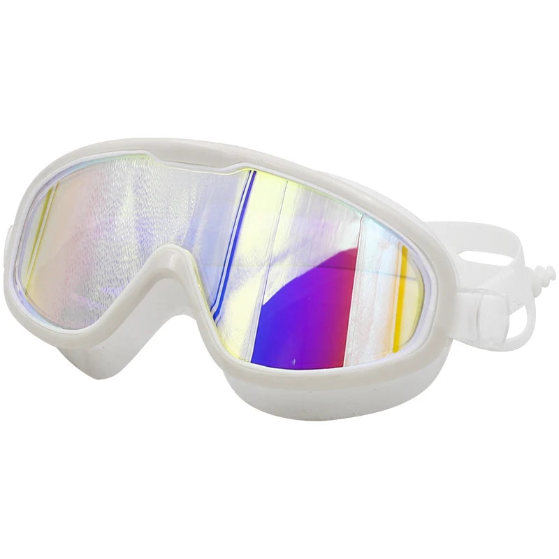 Big frame Professional Swimming Waterproof soft silicone glasses swim Eyewear