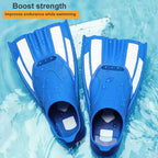 Full Foot Pocket Fins Silicone Floating Swim Buckles Snorkeling Diving Flippers Training Short