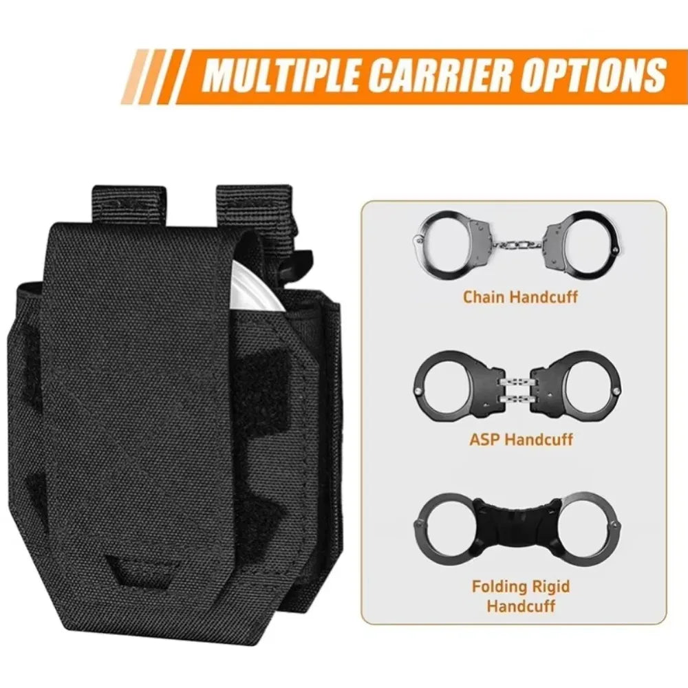 Molle Shackles Holder Handcuffs Pouch Case Universal Handcuffs Holster Quick Release