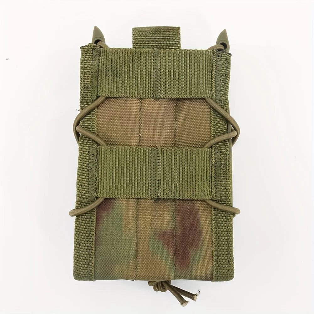 Outdoor Tactical Double-Layer Tiger-Style Rifle Magazine Webbing MOLLE Quick-Release