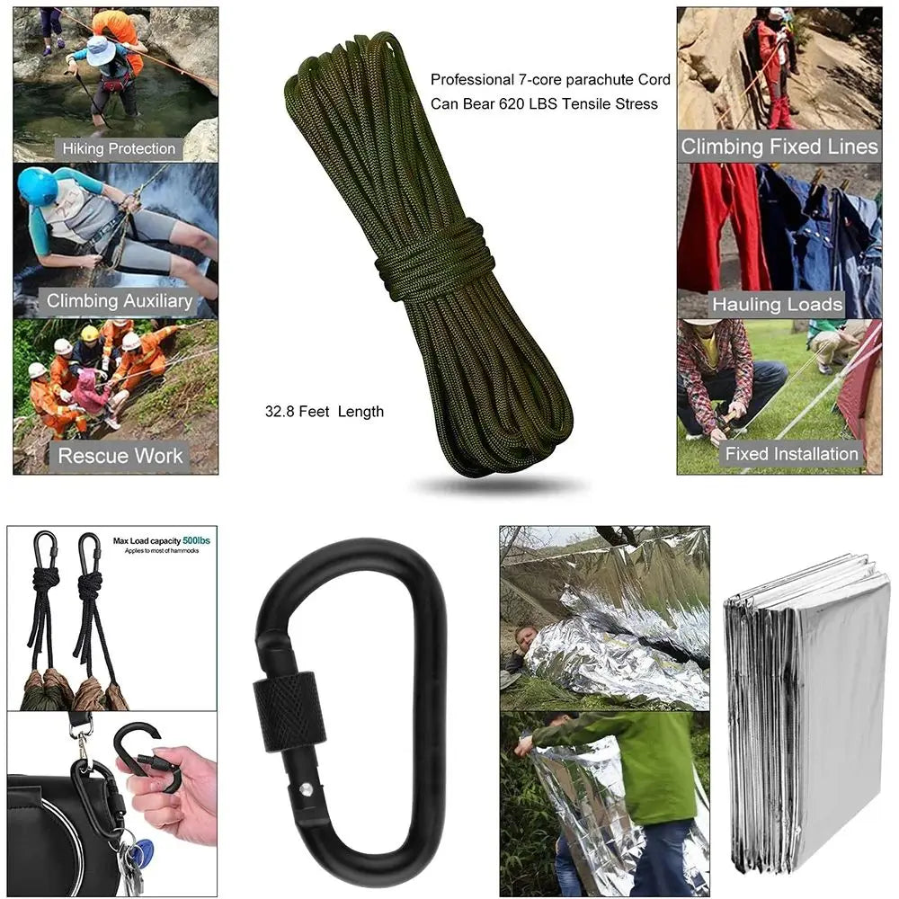 Portable Survival First Aid Kit Full Set Molle Outdoor Gear Emergency Kits Camping Hiking