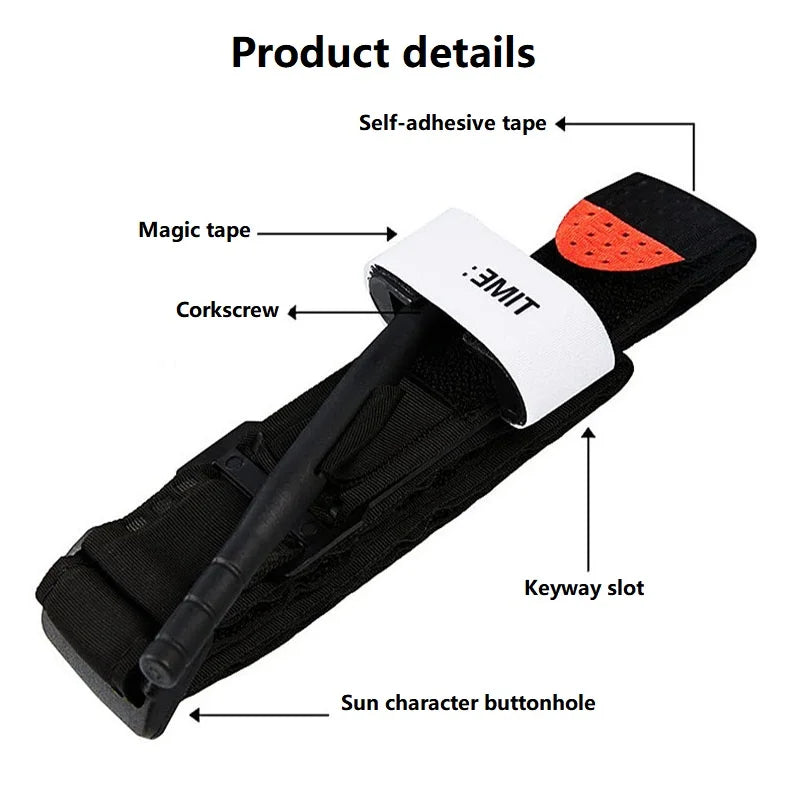 Rescue Tactical Tourniquet Metal Rod Combat Medical First Aid Emergency Survival Tool
