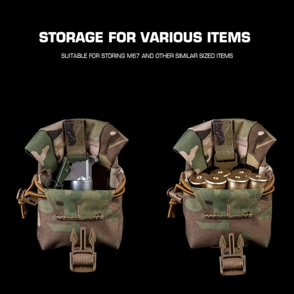 Tactical MOLLE Frag Grenade Pouch/12 GA Magazine Pouches/Handcuffs Bag