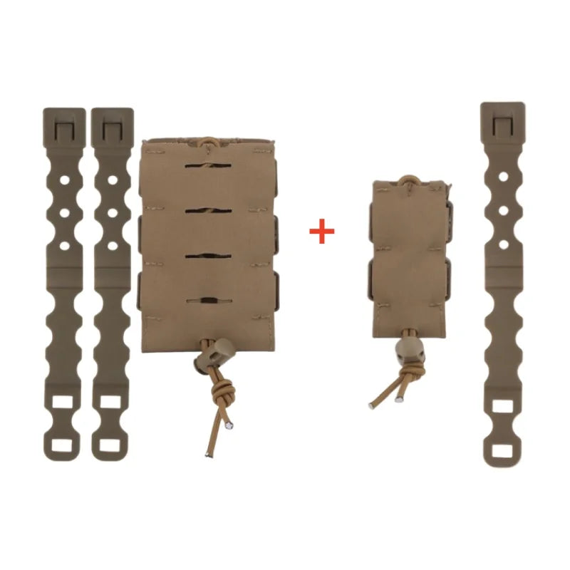 Hunting Dual Mag Pouch | MOLLE Compatible 9mm & 5.56 Magazine Holder For Wilderness