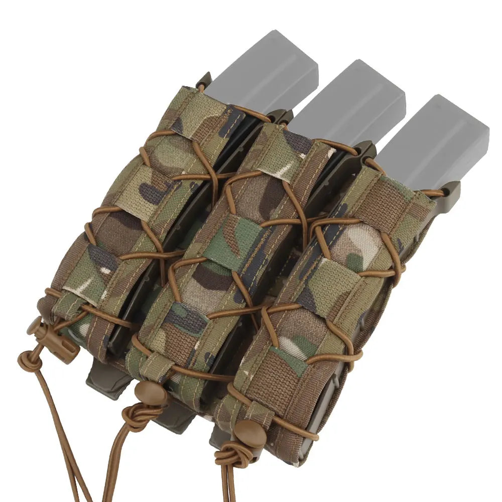 Tiger Type Long Triple Magazine Pouches for UMP9 UMP40 UMP45 MP5 MP9 MP10 MPX