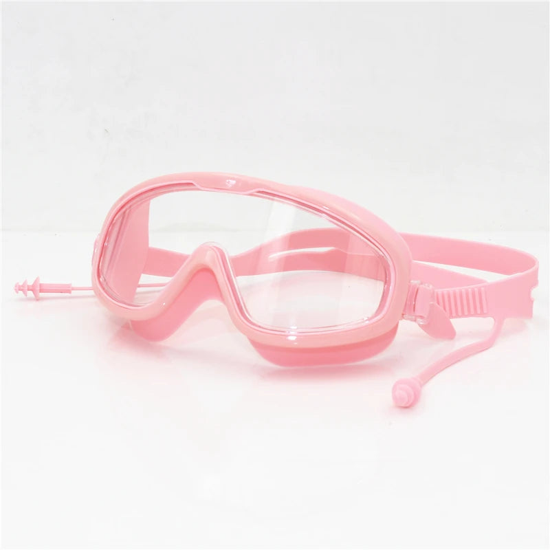 Big frame Professional Swimming Waterproof soft silicone glasses swim Eyewear
