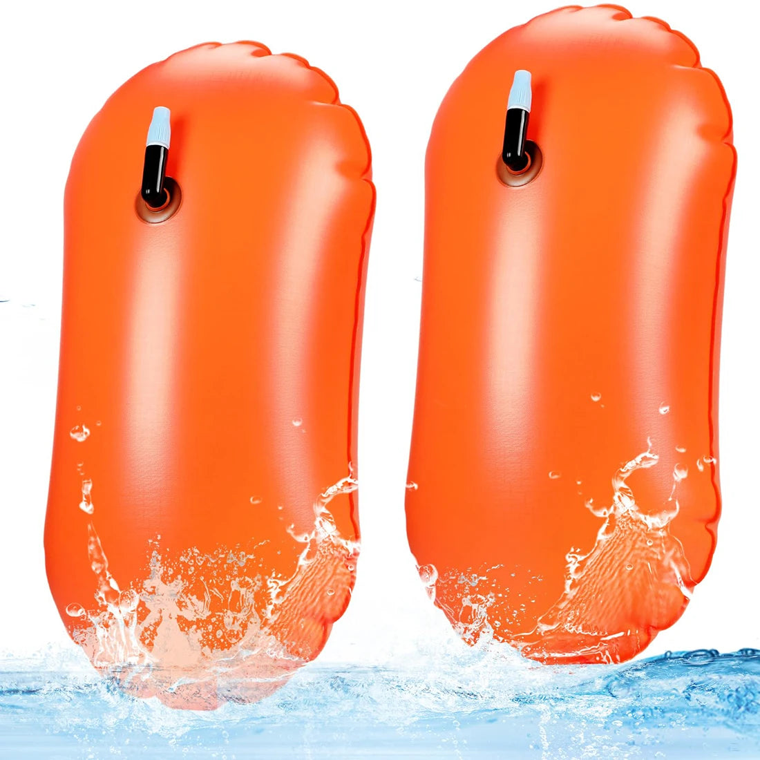 1/2Pcs Swim Buoy Float for Open Water Swimming Safety Float with Adjustable Waist Belt