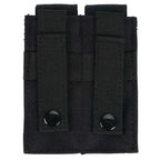 9mm Pistol Magazine Pouch Tactical Double Molle Belt Dual Mag Bag Flashlight Holder