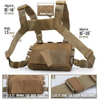 Tactical Chest Bag Backpack Camping Hunting Fishing Travel Molle Vest EDC