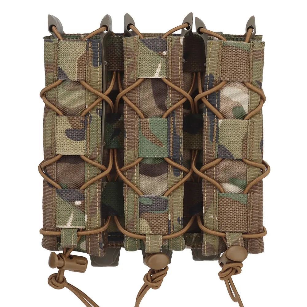 Tiger Type Long Triple Magazine Pouches for UMP9 UMP40 UMP45 MP5 MP9 MP10 MPX