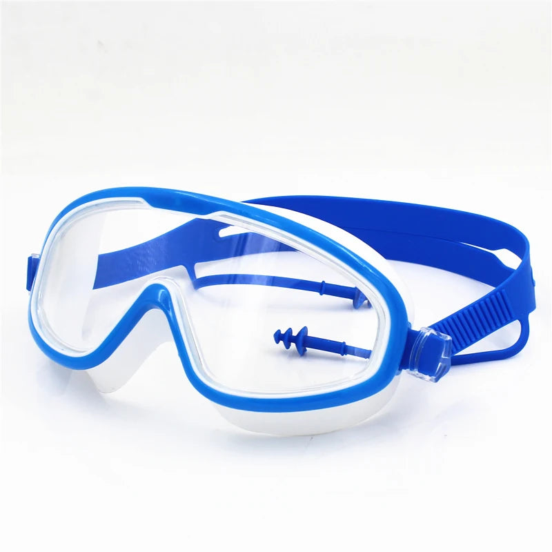 Big frame Professional Swimming Waterproof soft silicone glasses swim Eyewear