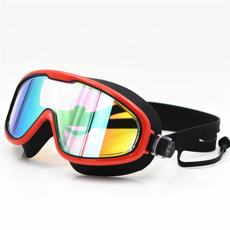 Big frame Professional Swimming Waterproof soft silicone glasses swim Eyewear
