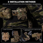 Tactical MOLLE Frag Grenade Pouch/12 GA Magazine Pouches/Handcuffs Bag