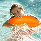 1/2Pcs Swim Buoy Float for Open Water Swimming Safety Float with Adjustable Waist Belt