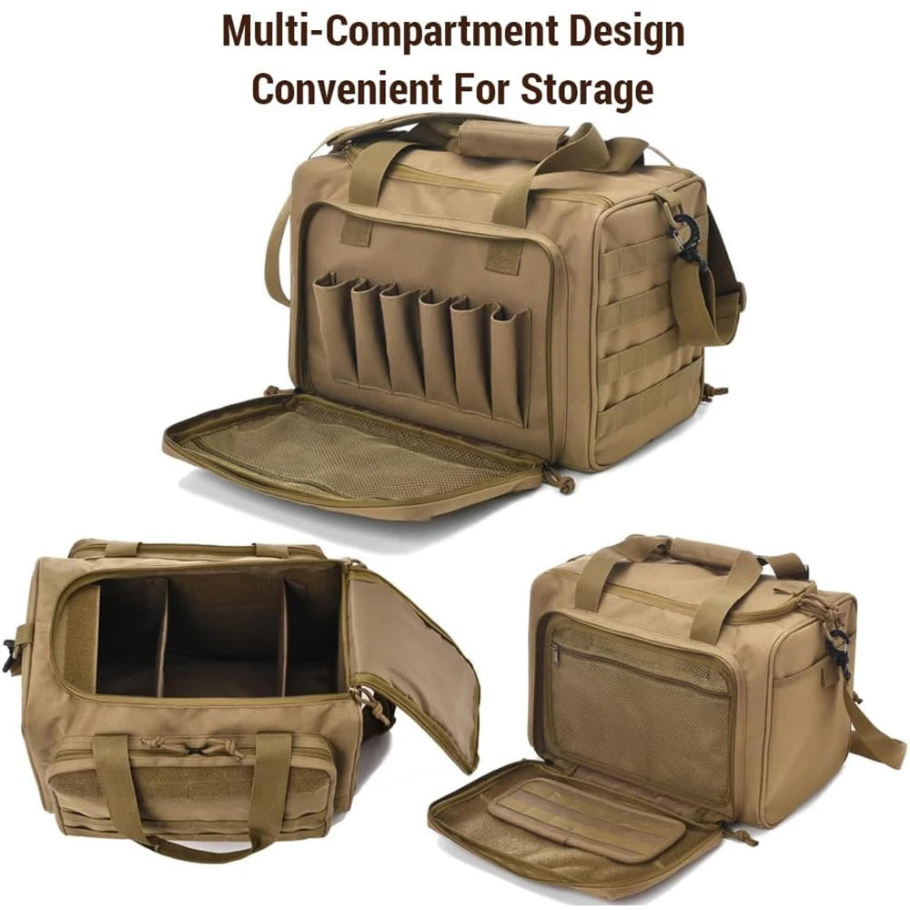 Gun Range Storage Bag Tactical Camping Molle Pouch Outdoor Sport Hunting Accessory