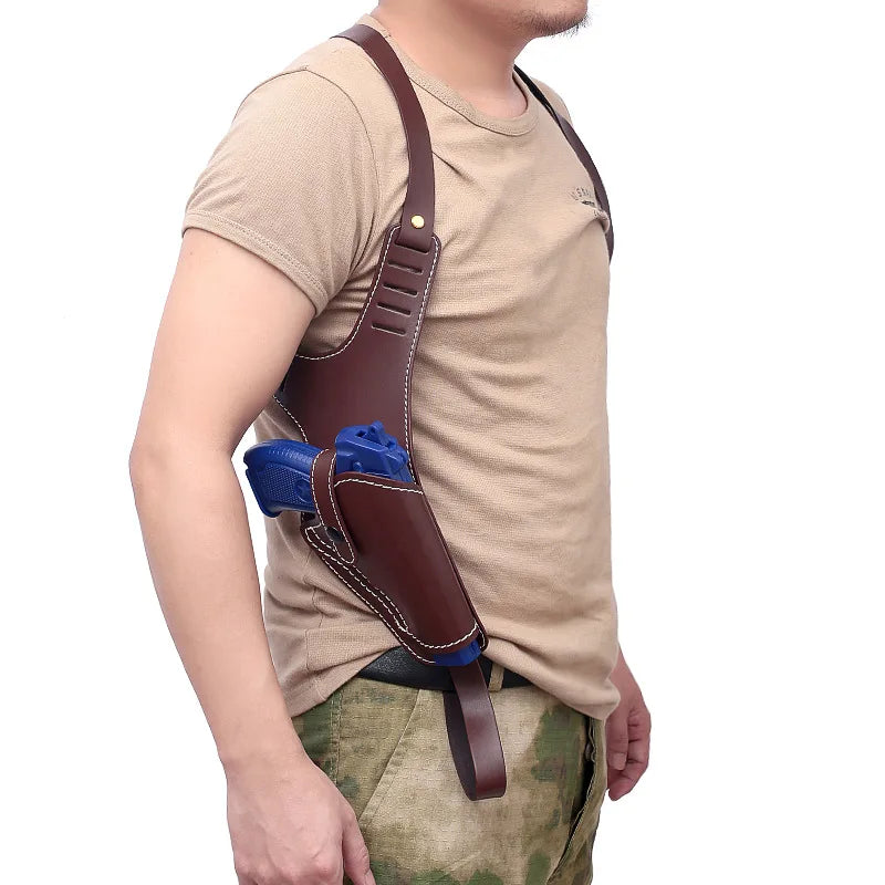 Concealed Tactical Underarm Holster Leather Holster Suitable For Multiple Gun Types