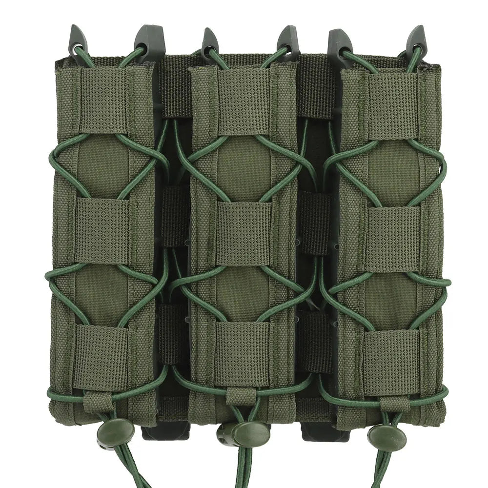 Tiger Type Long Triple Magazine Pouches for UMP9 UMP40 UMP45 MP5 MP9 MP10 MPX