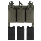 OPHIDIANTAC MOLLE Magazine Pack with Elastic Cord Handle Triple Mag Plate Hunting