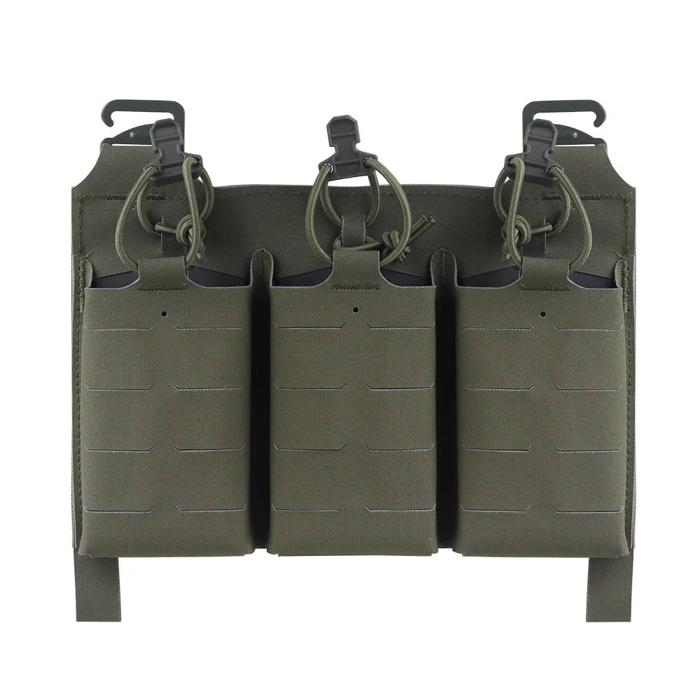 OPHIDIANTAC MOLLE Magazine Pack with Elastic Cord Handle Triple Mag Plate Hunting