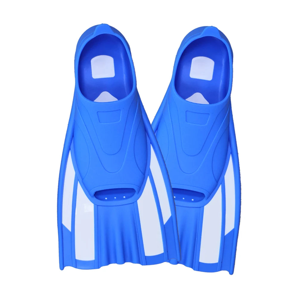 Full Foot Pocket Fins Silicone Floating Swim Buckles Snorkeling Diving Flippers Training Short