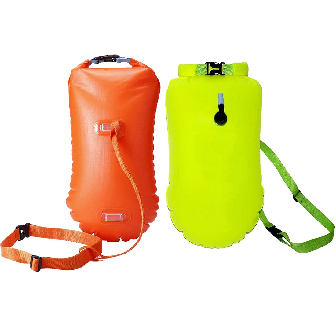1/2Pcs Swim Buoy Float for Open Water Swimming Safety Float with Adjustable Waist Belt