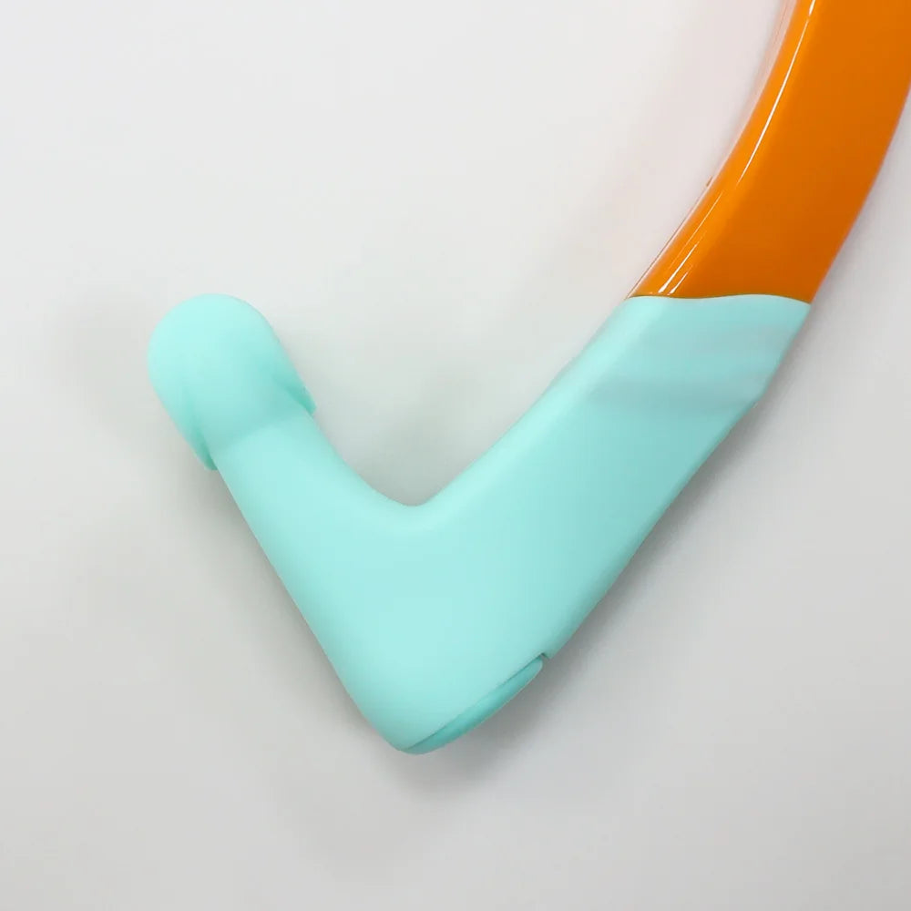 Swimming Training Snorkel Tube, Front Breathing Tube  Center Mount Silicone Mouthpiece