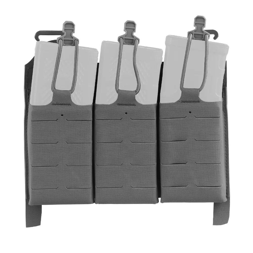 OPHIDIANTAC MOLLE Magazine Pack with Elastic Cord Handle Triple Mag Plate Hunting