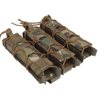 Tiger Type Long Triple Magazine Pouches for UMP9 UMP40 UMP45 MP5 MP9 MP10 MPX