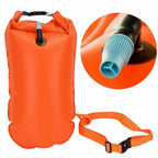 1/2Pcs Swim Buoy Float for Open Water Swimming Safety Float with Adjustable Waist Belt