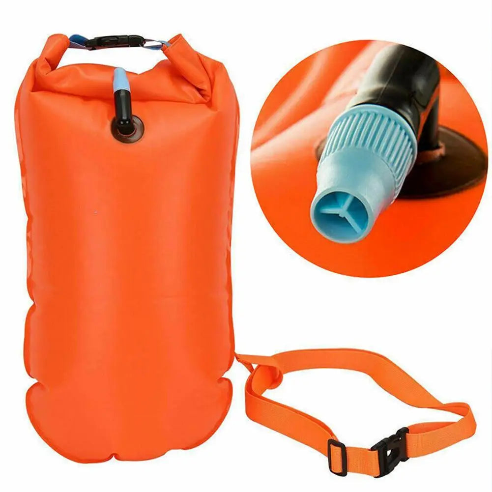 1/2Pcs Swim Buoy Float for Open Water Swimming Safety Float with Adjustable Waist Belt