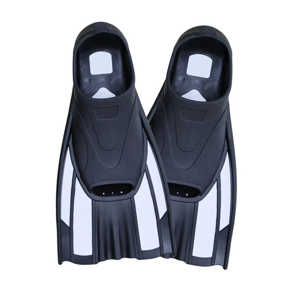 Full Foot Pocket Fins Silicone Floating Swim Buckles Snorkeling Diving Flippers Training Short